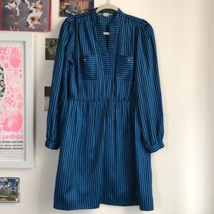 Vintage 80s striped satin dress